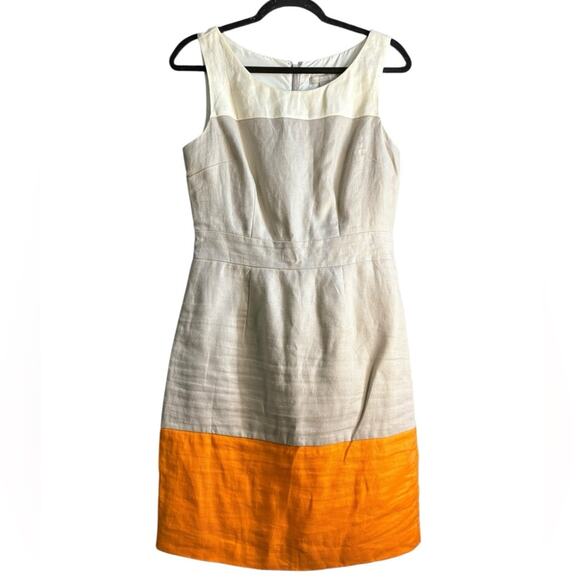 Banana Republic Dresses & Skirts - Banana Republic cream Sheath Dress Sleeveless Crew Neck